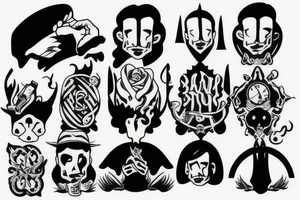 4 brothers and one are twins something small tattoo idea