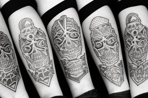 4 brothers and one are twins something small tattoo idea
