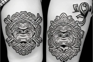 three wise monkeys  emojis tattoo idea