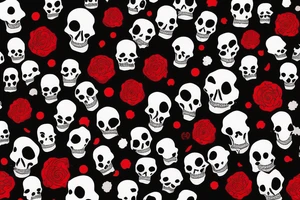 trash polka full sleeve with side neck
black and red
any skulls tattoo idea