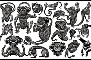 monkey tattoo idea