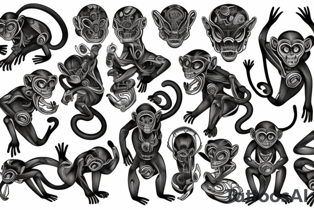 monkey tattoo idea