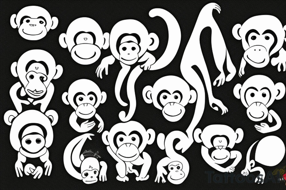 monkey tattoo idea