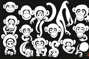 monkey tattoo idea