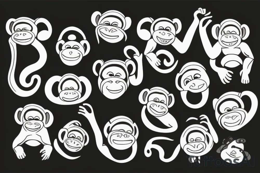 monkey tattoo idea