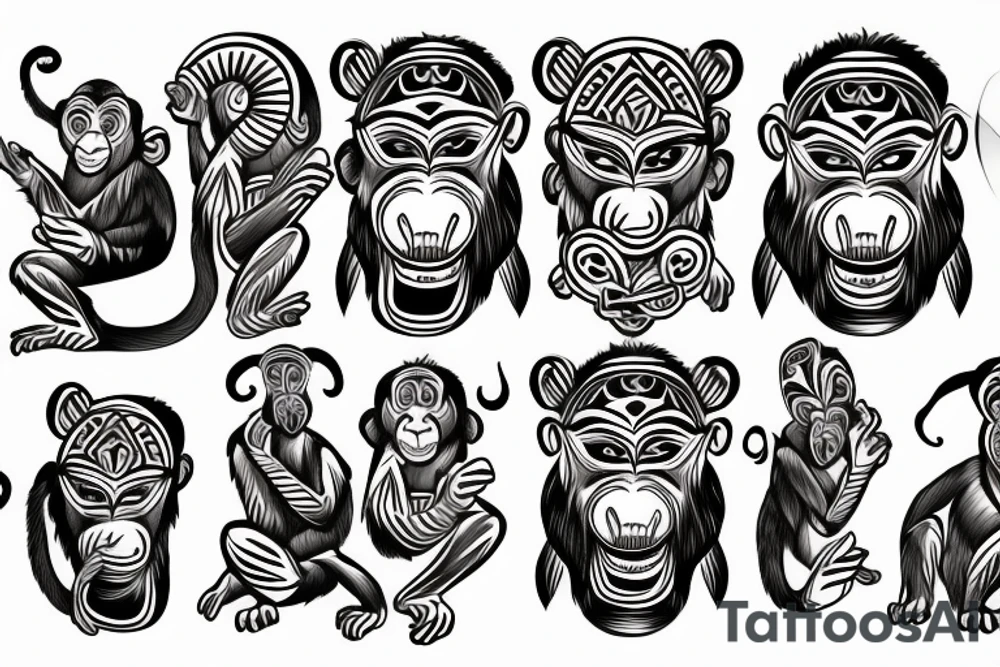 monkey tattoo idea