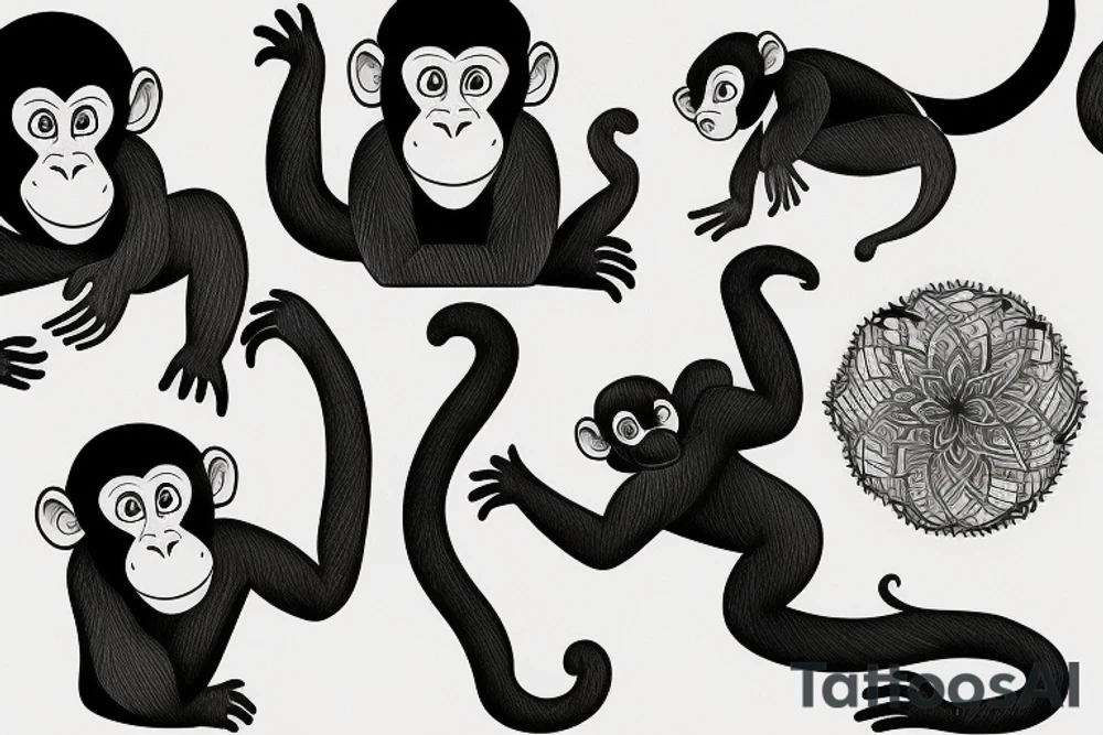 monkey tattoo idea