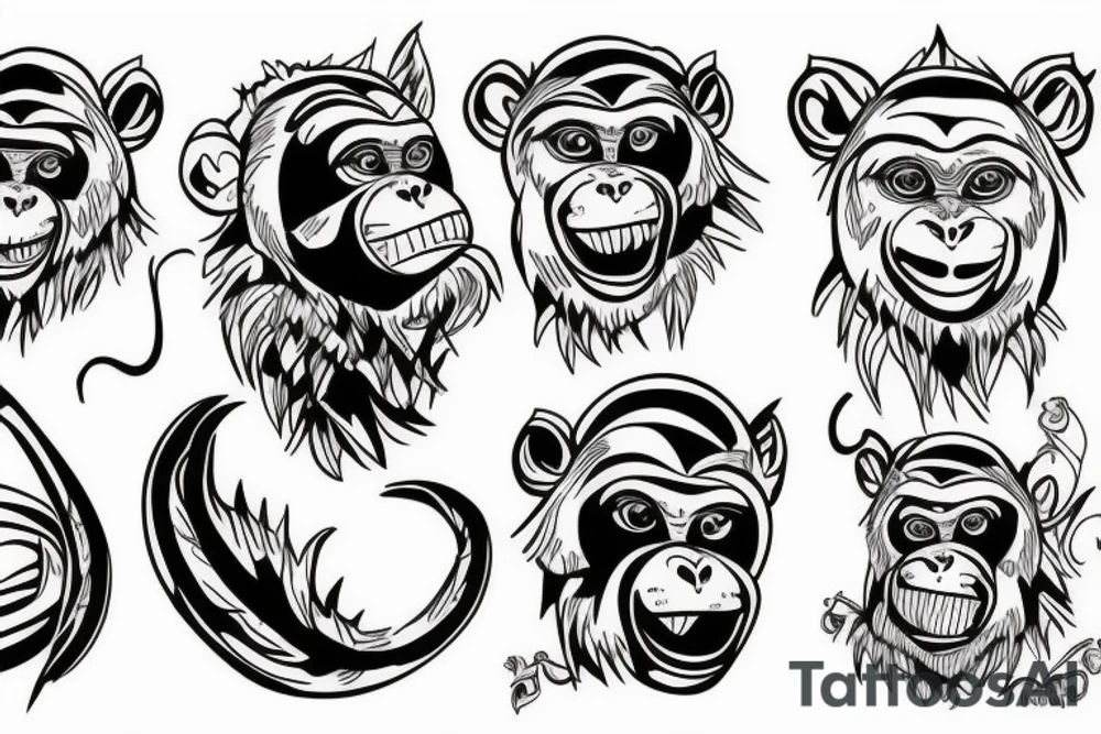 monkey tattoo idea