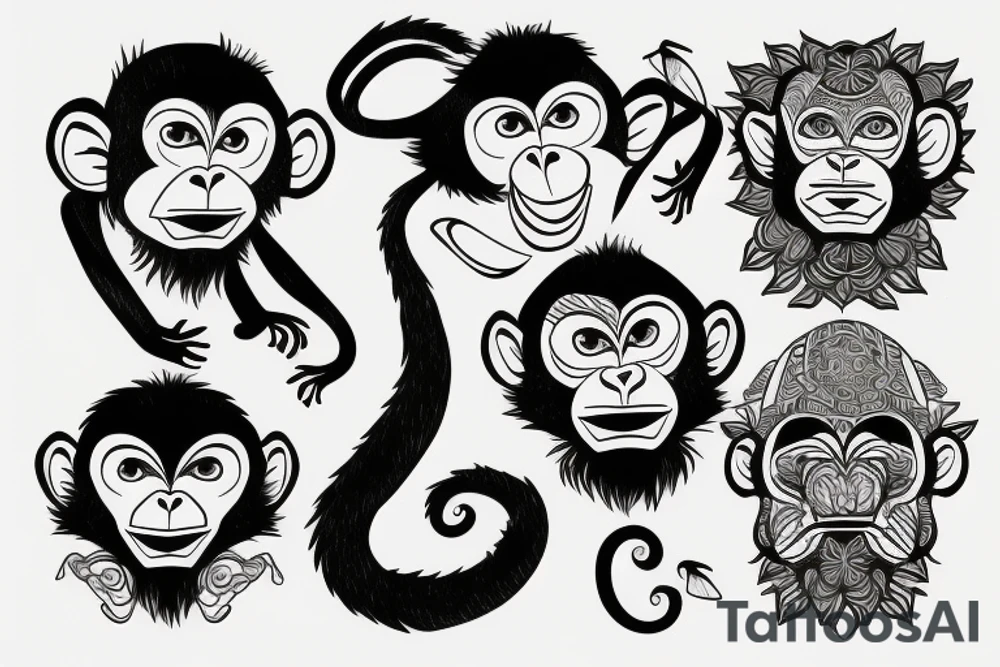 monkey tattoo idea