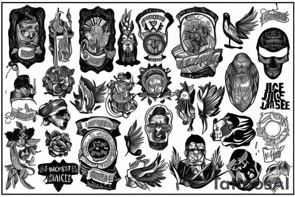 Images for Justice, moderation, courage, wisdom tattoo idea