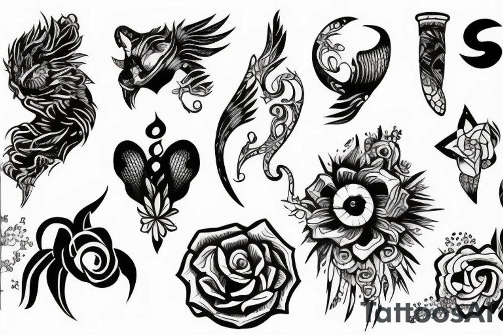 Images for courage with minimal ink less ink tattoo idea