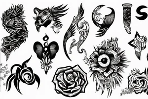 Images for courage with minimal ink less ink tattoo idea