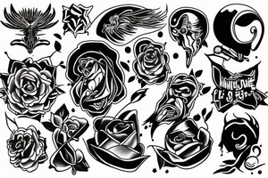 Images for courage with minimal fine lines tattoo idea