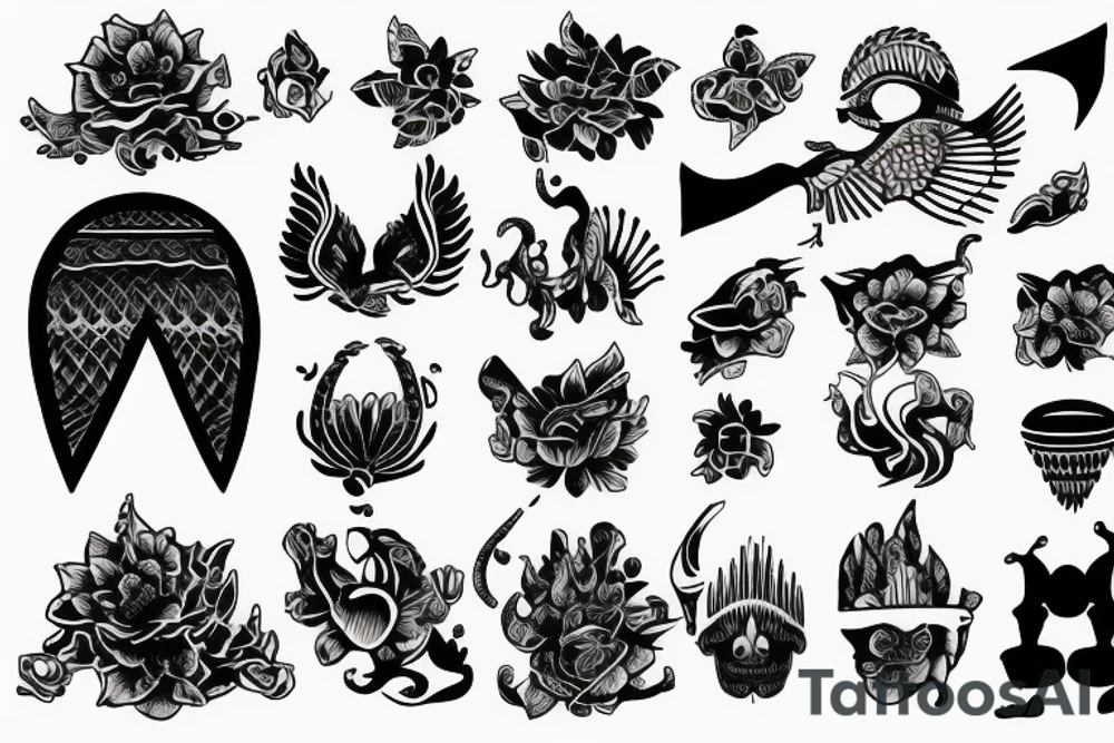 Single image of indonesia tattoo idea