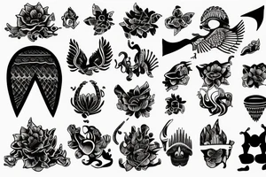 Single image of indonesia tattoo idea