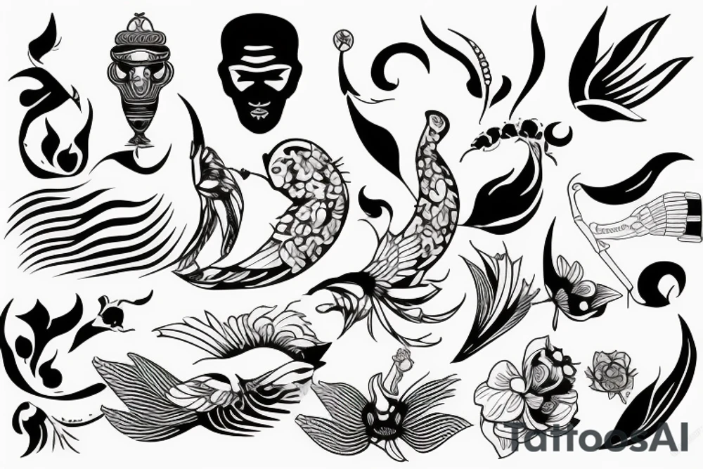 Single image of indonesia tattoo idea