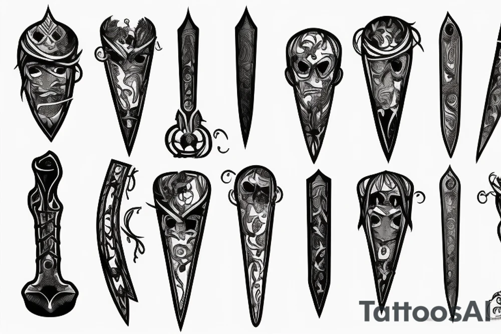 dagger tattoo idea