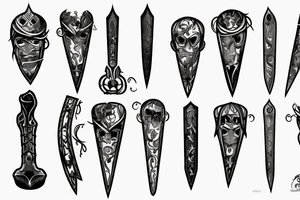 dagger tattoo idea