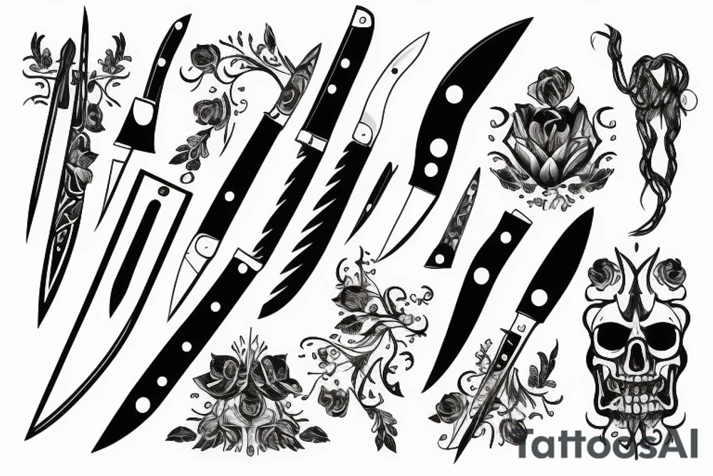 knife tattoo idea