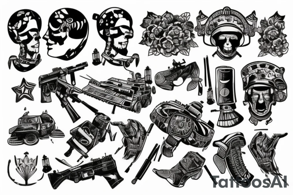 Tattoo for Ukrainian soldier tattoo idea
