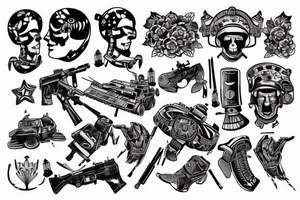 Tattoo for Ukrainian soldier tattoo idea