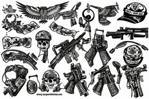 Tattoo for Ukrainian soldier tattoo idea