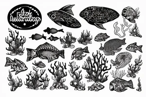 underwater robot tattoo idea