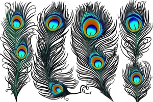 peacock with its feathers up tattoo idea