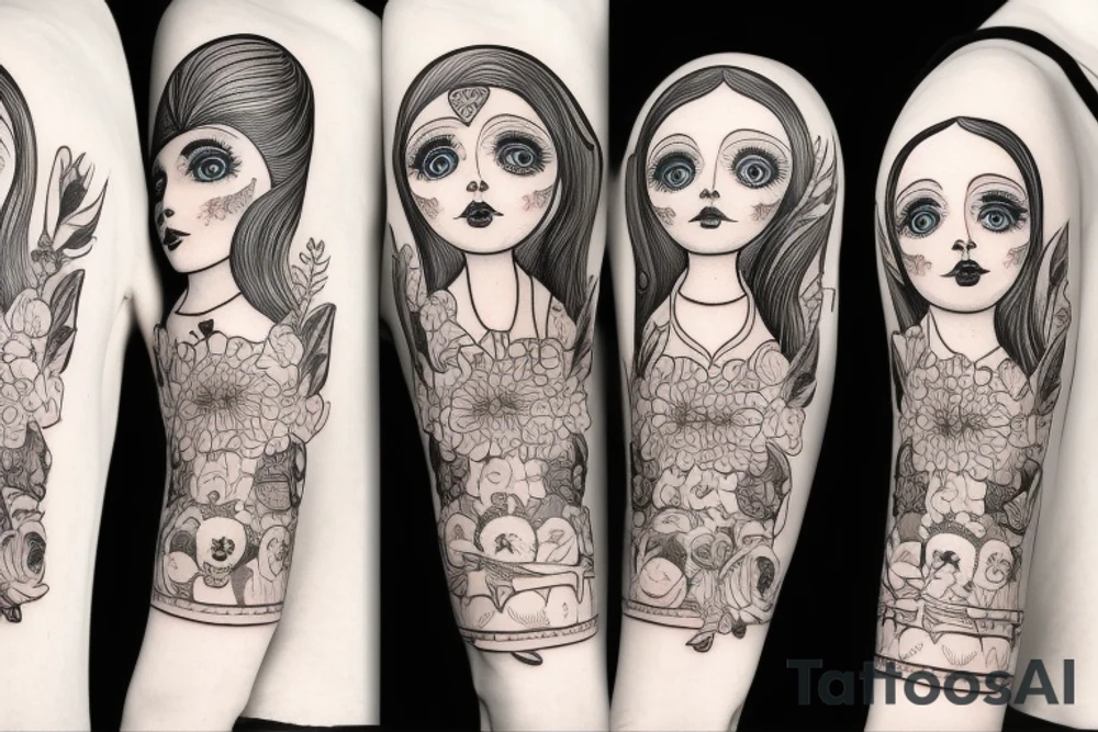 Russian wooden doll tattoo idea