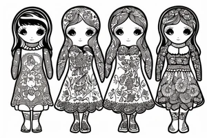 Russian wooden doll tattoo idea