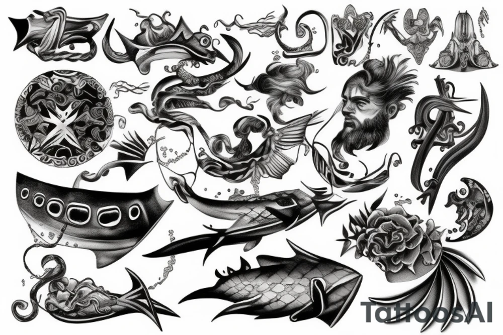Poseidon tattoo idea