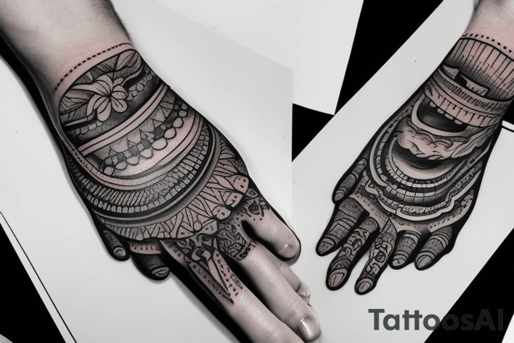 Hand tattoo idea