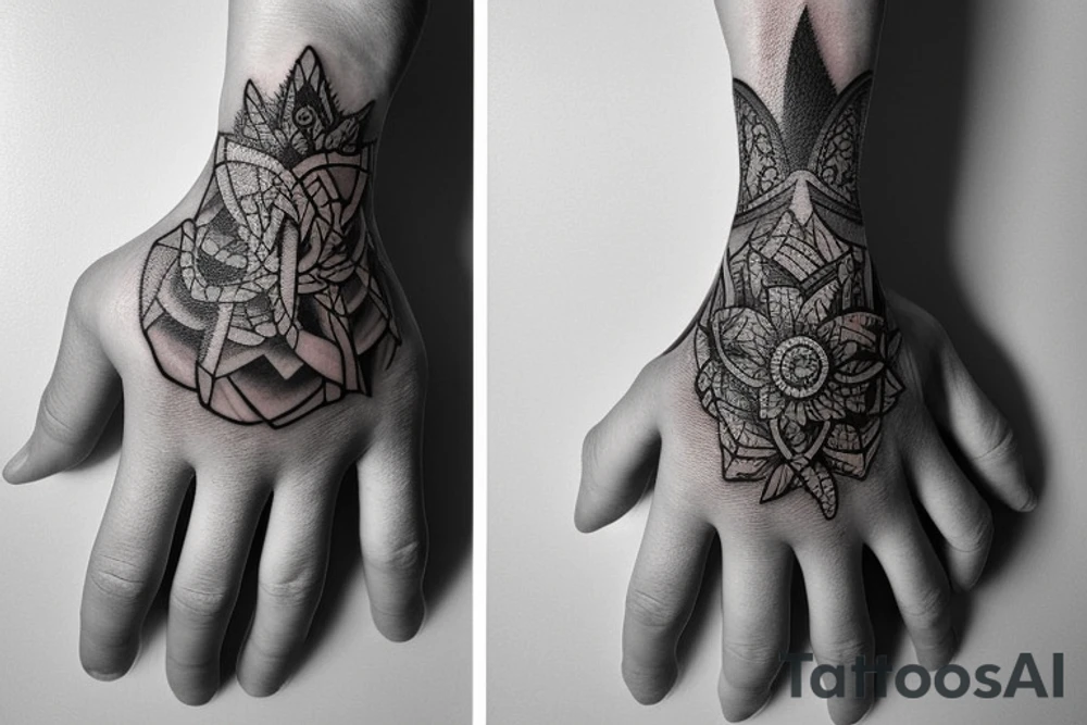 Hand tattoo idea