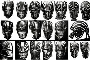 spartan helmet tattoo idea
