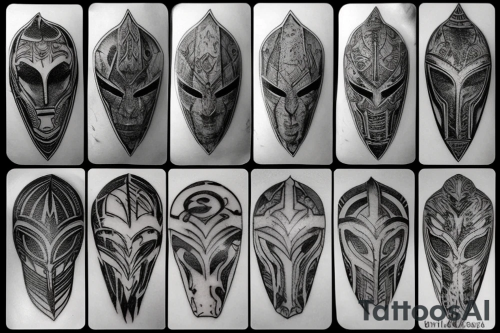 spartan helmet tattoo idea