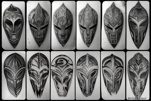 spartan helmet tattoo idea