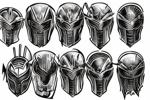 spartan helmet tattoo idea