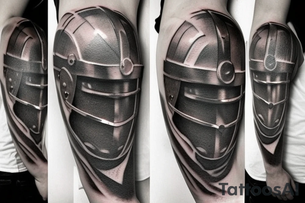 spartan helmet tattoo idea