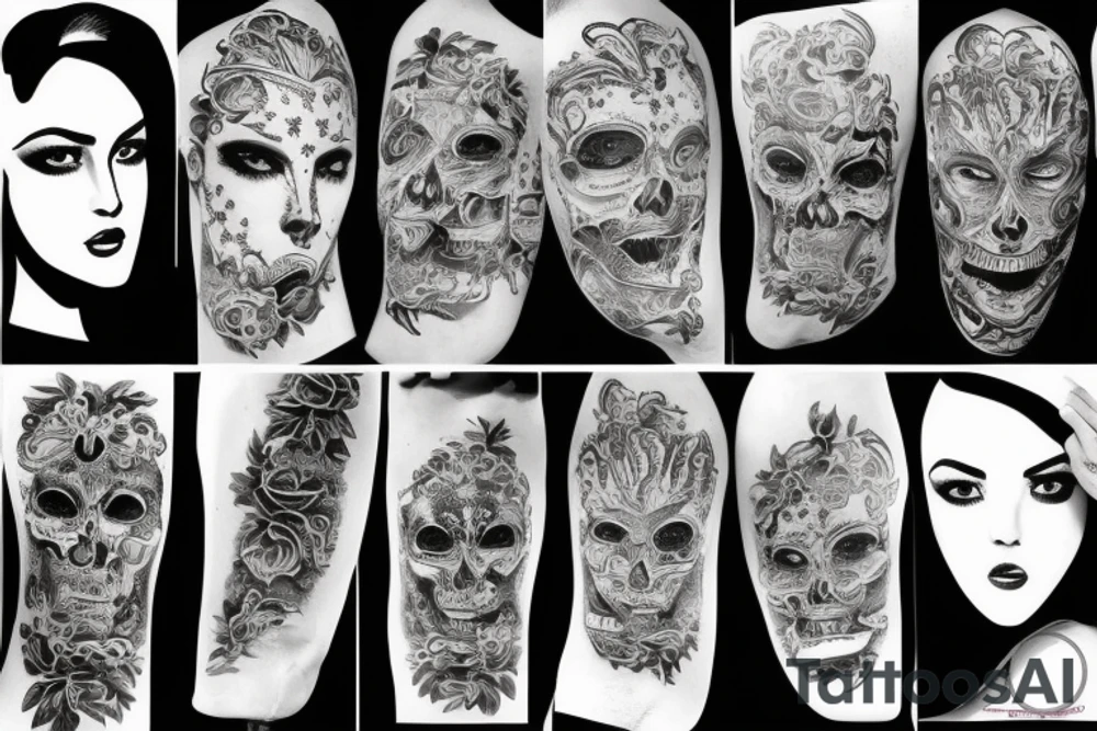 casco espartano con cresta tattoo idea