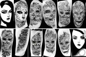 casco espartano con cresta tattoo idea