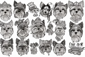 pattachitra style yorki tattoo idea