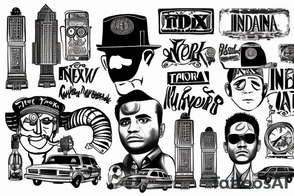 indian new york city taxi driver tattoo idea