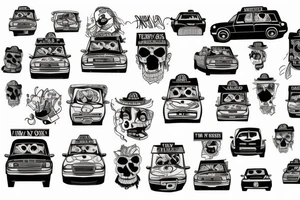 new york city taxi tattoo idea