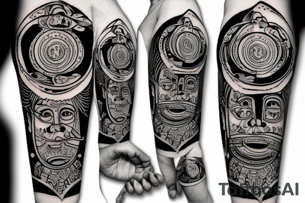 pattachitra taxi tattoo idea