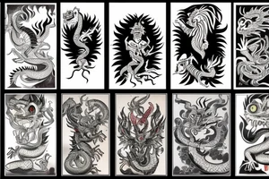 indian dragon tattoo idea