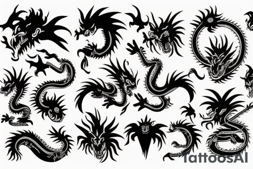 indian dragon tattoo idea
