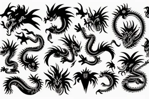 indian dragon tattoo idea