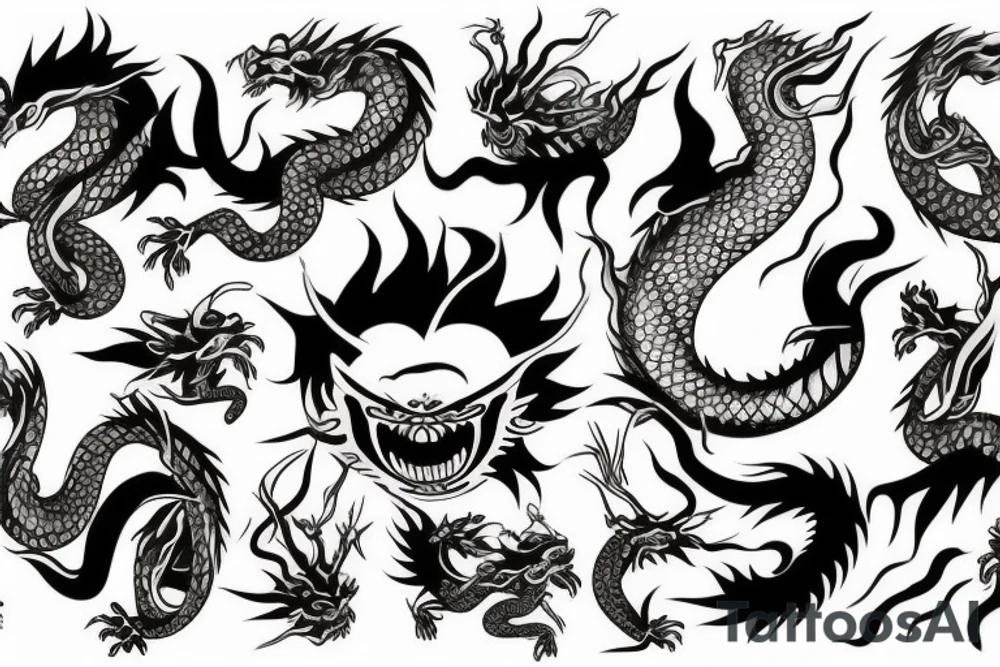 japanese dragon tattoo idea