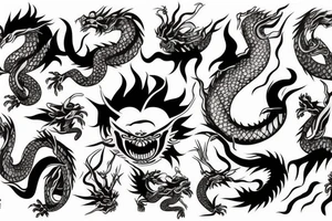japanese dragon tattoo idea