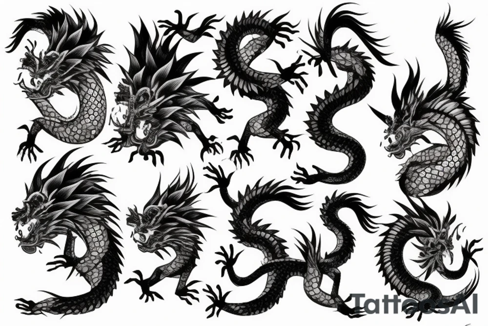 japanese dragon tattoo idea
